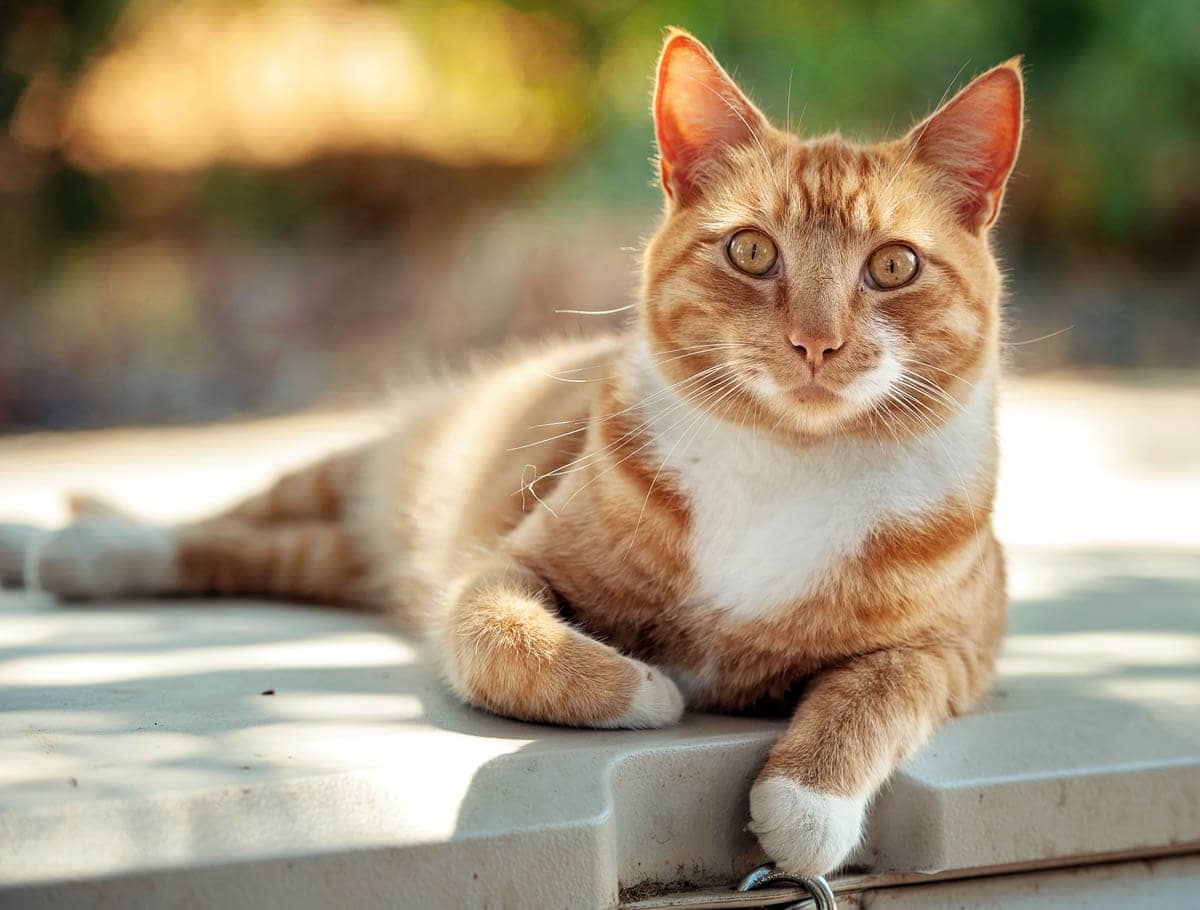 Ginger and white cat